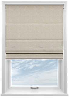 Atina (Blackout), Orange Splash - Motorised Roman Blind